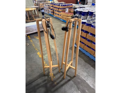 Pair of lamps with missing shades

Dimensions: 140...