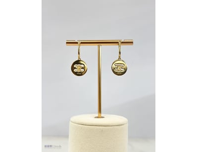 CELINE TRIOMPHE SWIVEL GOLD EARRINGS 

Condition: ...