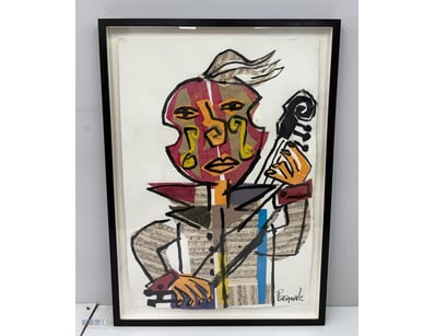 BASQUIALE

Mixed Media On Paper (Collage With Musi...