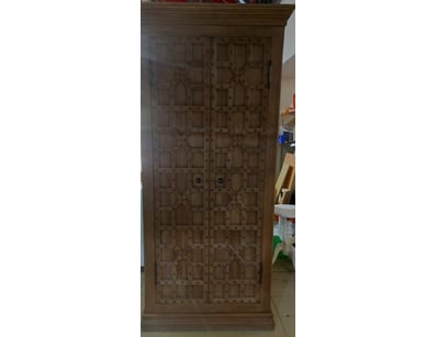 VanThiel Studded Cupboard, Weathered Walnut

DIM...