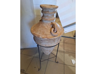 Tall Decorative Jug/Vase, Ceramic/Clay Style, Natu...