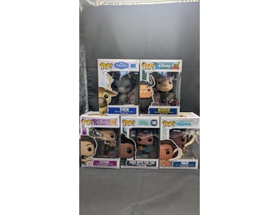 COLLECTION OF FIVE DISNEY FUNKO POP VINYL FIGURES...