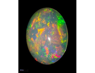 4 CARATS A1 WELO CRYSTAL OPAL. HIGH DOMED CABOCHON...