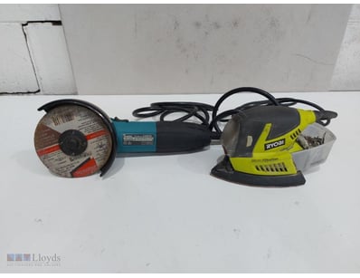 Power Tool Bundle – Ryobi Palm Sander & Makita Ang...