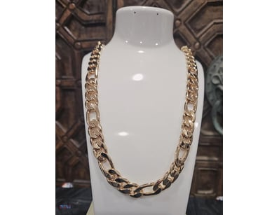 ROSE GOLD PLATED   FIGARO CHAIN-60CM-10MM 

Total ...