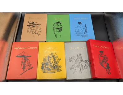 COLLECTION OF SEVEN CAXTON JUNIOR CLASSICS HARDBOU...