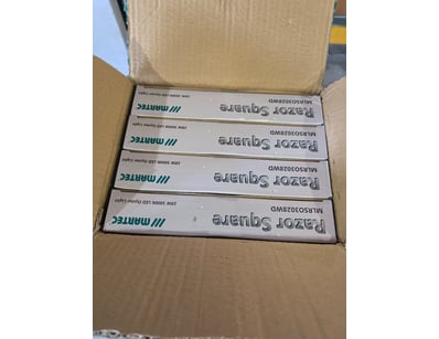 RRP $519.60 BULK LOT - x 4 Martec Razor Square LED...