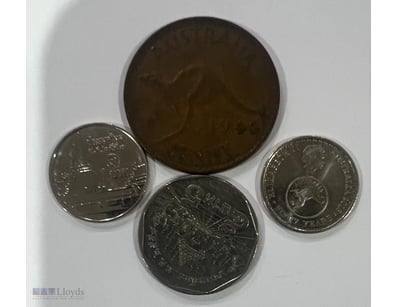 AUSTRALIA & WORLD COINS--4 COINS  



294206+21