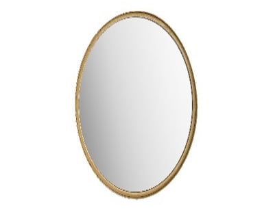 RRP: $549, Reading Round Mirror Champagne 41x4x41c...