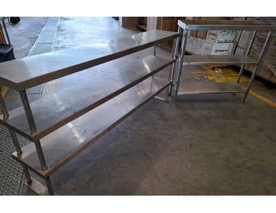 2x metal shelving units

Approximate dimensions ...