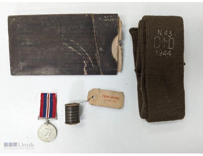 WWII AUSTRALIAN MILITARY SERVICE MEDAL, TRIP-WIRE,...