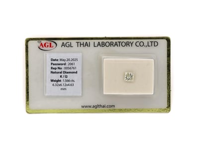 1.566CT CERTIFIED, NATURAL DIAMOND     

Princess ...