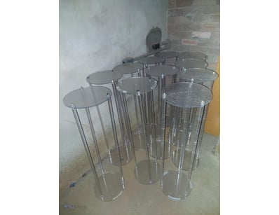 Modern acrylic plant and flower stands. 

Sold as ...