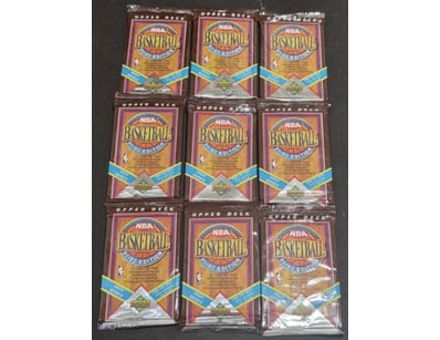 SET OF 9 NBA TRADING CARDS, UPPER DECK, 1991-92, 
...