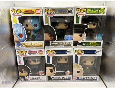 6X ASSORTED ANIME FUNKO POP BUNDLE

Assorted Funko...