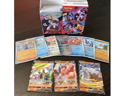 ASSORTED BULK POKÉMON CARDS INCLUDING HOLOS, V & M...