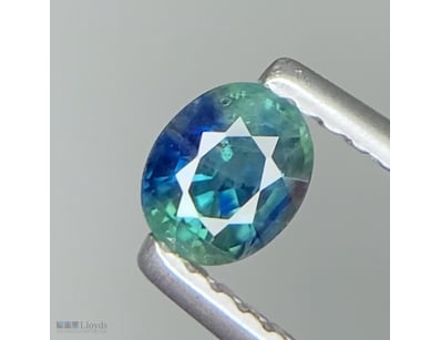 CERTIFIED 0.56CT NATURAL TEAL SAPPHIRE (CORUNDUM) ...