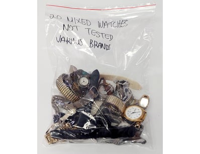 MIXED VINTAGE WATCHES - UNTESTED LOT, VARIOUS BRAN...