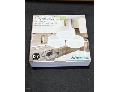 RRP $539.70 BULK LOT - 6 x Conceal white cabinet l...