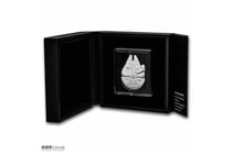 STAR WARS MILLENNIUM FALCON SHAPPED 2OZ SILVER
