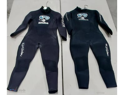 Lot of 2 wetsuits for water sports enthusiasts. Br...