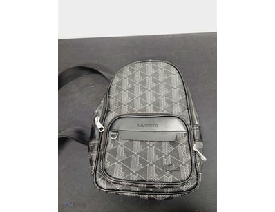BLACK LACOSTE THE BLEND MONOGRAM PRINT CROSS BODY ...