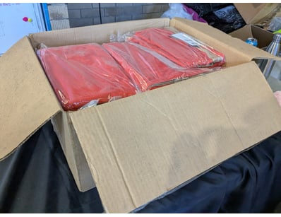 Box of SECO Large Tripod Bags 

Sold as lot

