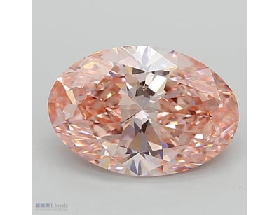 1.52 CARATS FANCY VIVID PINK/VVS2 LAB GROWN DIAMON...