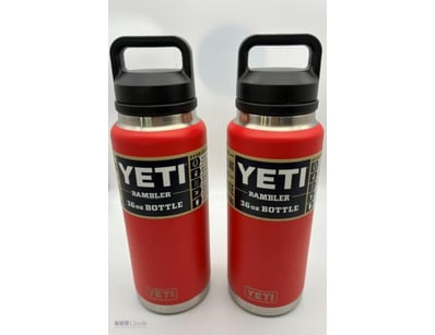 Yeti Rambler 36oz Bottle - Rescue Red- Twin Pack -...
