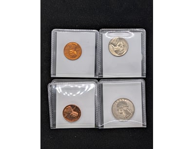 UNITED STATES PENNY AND QUARTER COLLECTION

Vari...