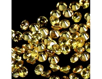 NATURAL 3.05CT DIAMOND CUT YELLOW SAPPHIRE LOT 105...