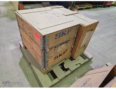 SKF industrial bearing assembly pallet containing ...