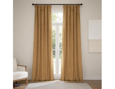 HPD Half Price Drapes VPYC-161232-108 Plush Velvet...