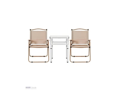 Aluminium Portable Camping Table Chair Set 3 Piece...