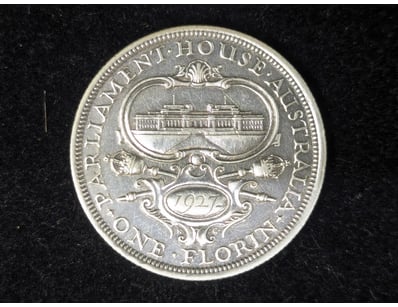 1927 AUSTRALIAN PARLIAMENT HOUSE FLORIN

Conditi...