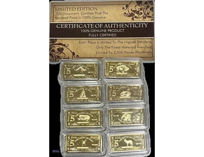 YOU WILL RECEIVE THE COMPLETE SET OF 8 RARE 2014 5...