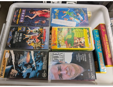 Collection of VHS Tapes Including Peter Pan, Stars...