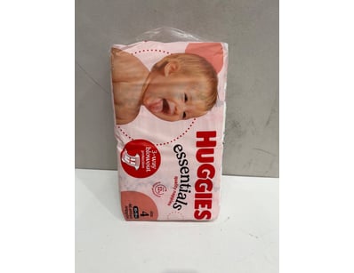 Huggies Essentials Size 4 disposable nappies, 10-1...