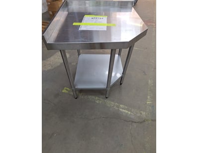 VOUGE S/Steel corner bench, Stainless Steel, Scrat...