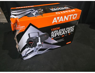 Avanto 1200W Airless Paint Sprayer 

Note: Damaged...