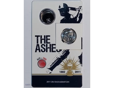 2011 RARE DUAL 20C THE ASHES & HRH PRINCE WEDDING ...