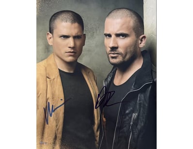 WENTWORTH MILLER & DOMINIC PURCELL SIGNED PRISON B...