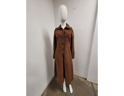 TIM O'CONNOR VINTAGE CORDUROY COAT DRESS - SIZE 6...