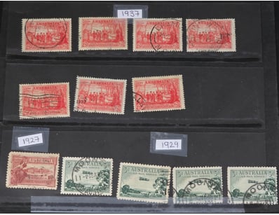 COLLECTION OF AUSTRALIAN VINTAGE POSTAGE STAMPS 19...