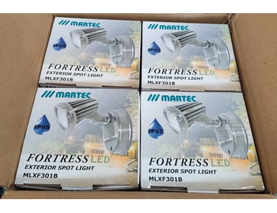 RRP $799.60 BULK LOT - QTY x8 Martec IP65 Fortress...