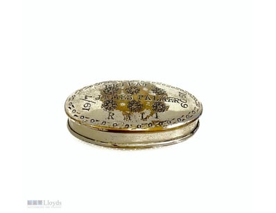 ‘JAMES PALMER’ 1909 19/7 MILITARY POWDER/ SNUFF BO...