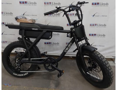 RRP $2,899 Cruzr Barrel electric bike.
Colour: Bl...