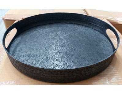 BOX LOT-QTY x4 Webb 30cm round serving trays with ...