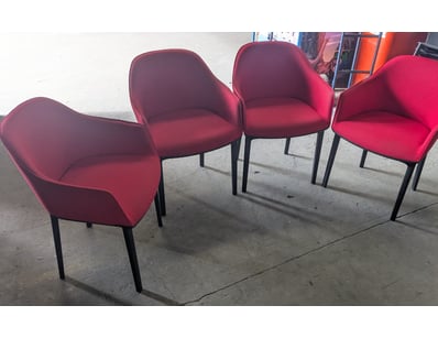 Set of four contemporary accent chairs by Vitra, m...