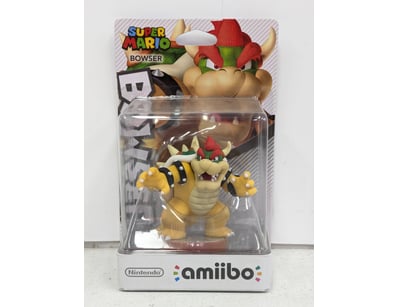 Nintendo amiibo Super Mario Bowser figure in origi...